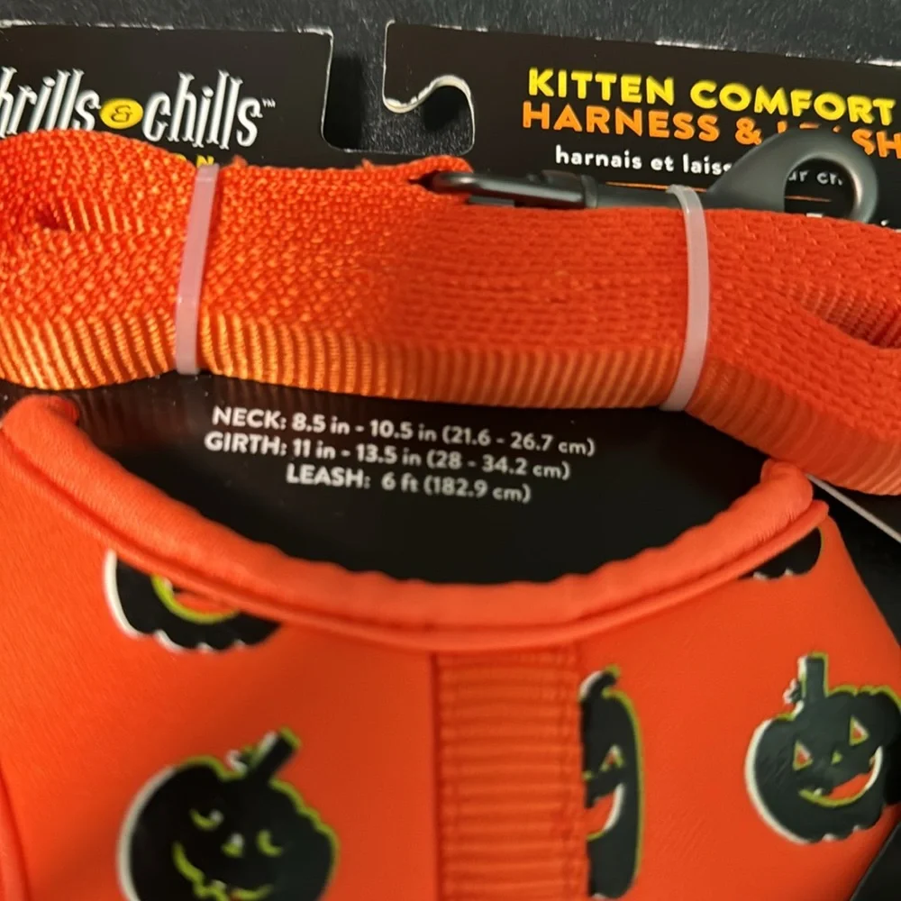 Cat Halloween harness and leash